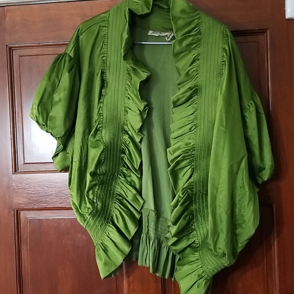 Moss green bolero jacket size 36